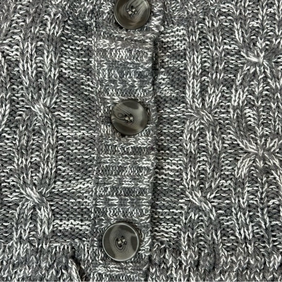 DEREK HEART Maternity Short Sleeve Dark Grey Sweater Size Large - Picture 6 of 8